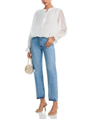 Eyelet Sleeve Top - Exclusive