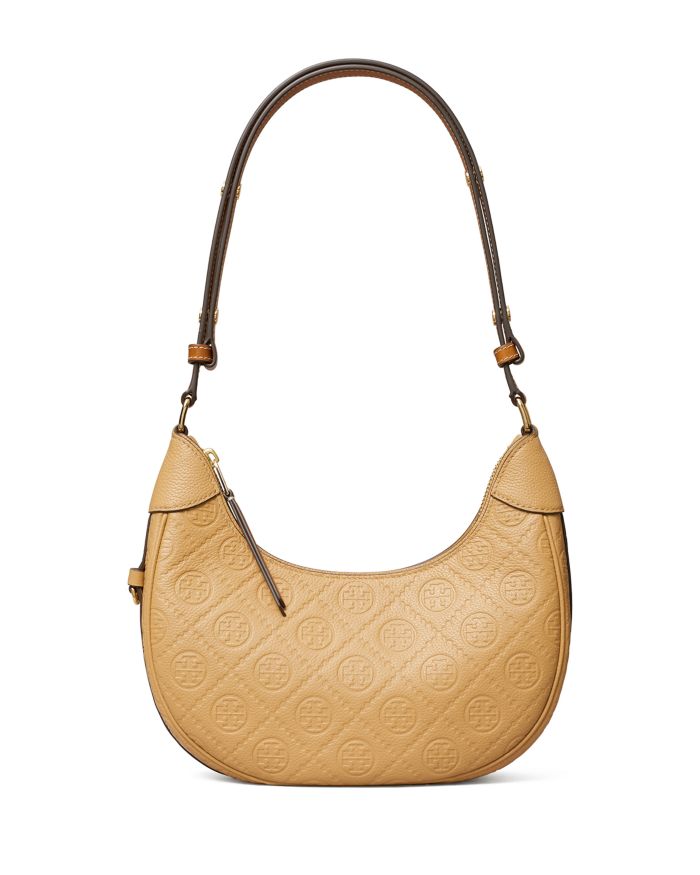 T Monogram Crescent Bag