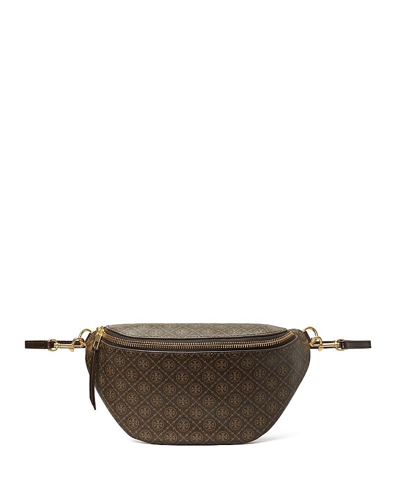 TORY BURCH T MONOGRAM COATED CANVAS BELT BAG