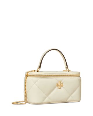 Kira Diamond Quilted Leather Vanity Bag
