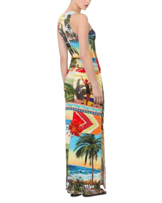 Pania Racer Neck Maxi Dress