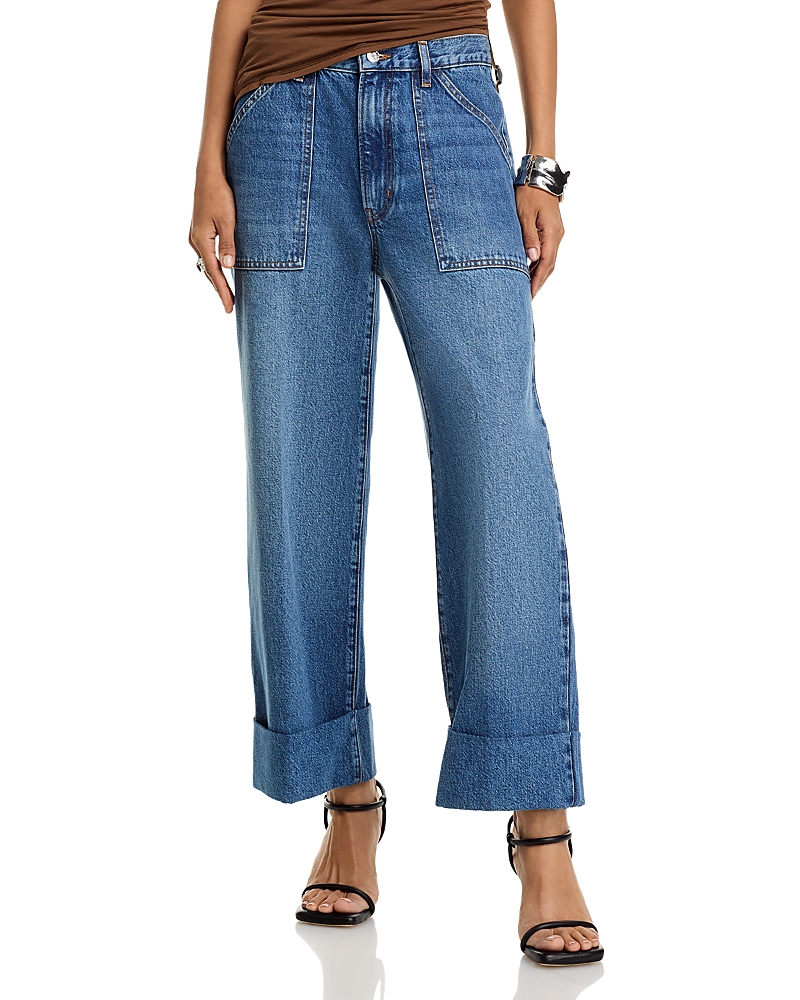 Frame The Utility High Rise Jeans In Stranger In Blue