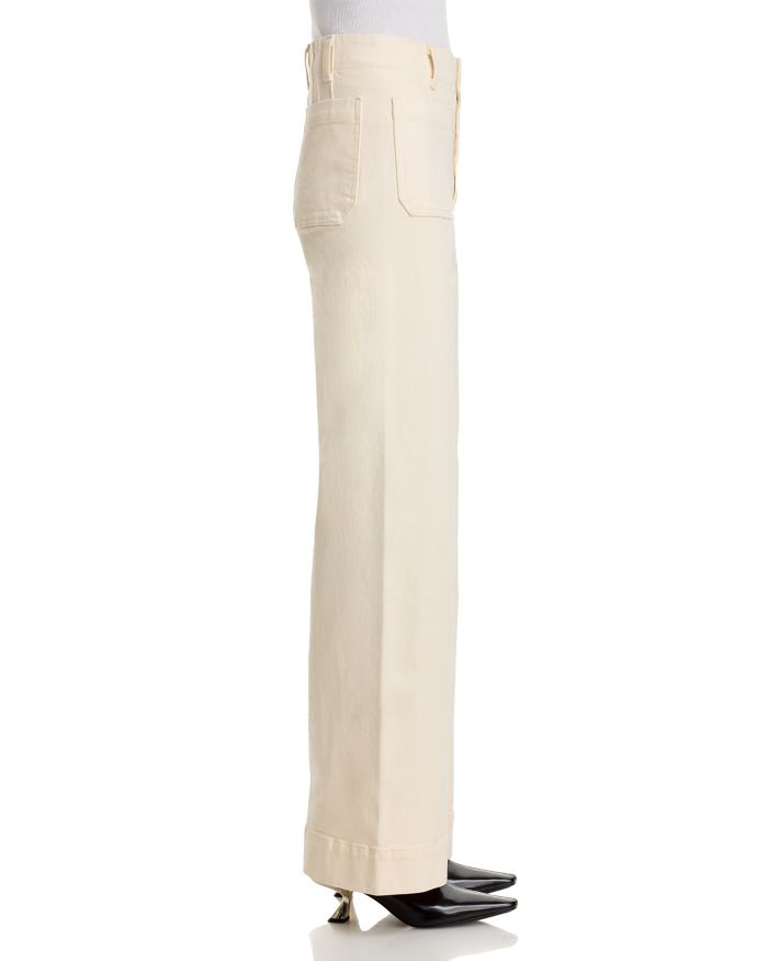 High Rise Wide Leg Jeans Ecru - Exclusive