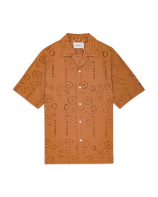 Ben Relaxed Fit Eyelet Camp Shirt  