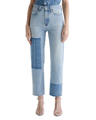 AG Brinley Mid Rise Straight Crop Jeans in Carpinteria