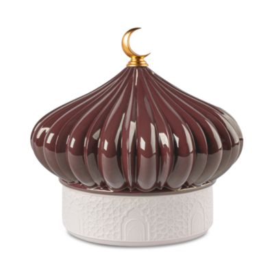 Majestic Nights Porcelain Box with Set of 4 Plates