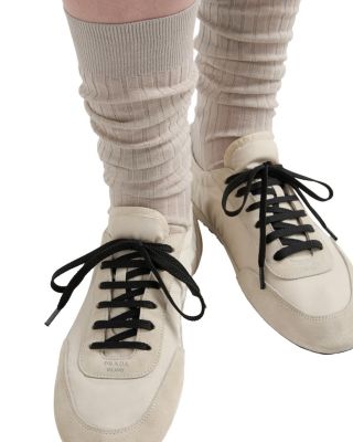  Women's Collapse Re-Nylon and Suede Sneakers