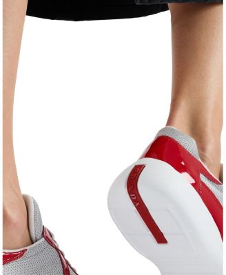  Women's America's Cup Biker Fabric Sneakers