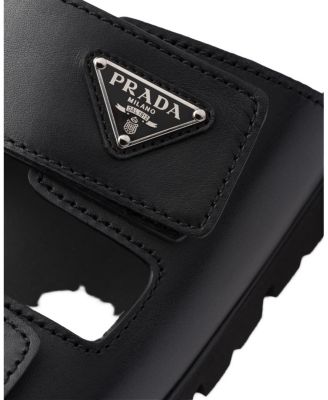 Men's Leather Strap Slides