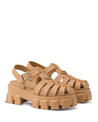  Women's Rubber Monolith Sandals