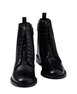  Women's Brushed Leather Ankle Boots