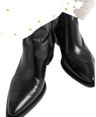  Women's Brushed Leather Booties