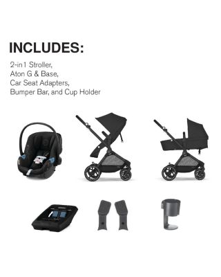 EOS 5-in-1 Travel System Stroller + Lightweight Aton G Infant Car Seat