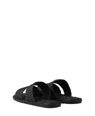  Women's Raffia Slides