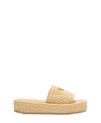 Women's Crochet Flatform Slides