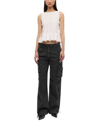 Washed Cotton Twill Pants