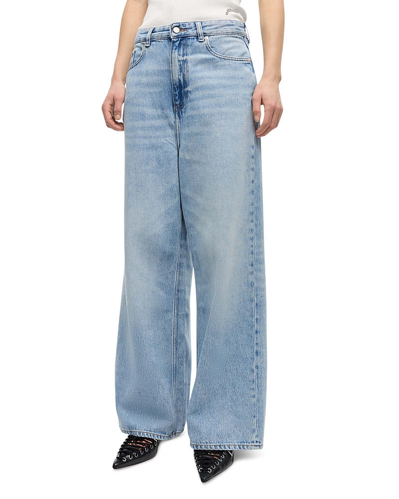 Ganni Baggy Jeans in Light Blue