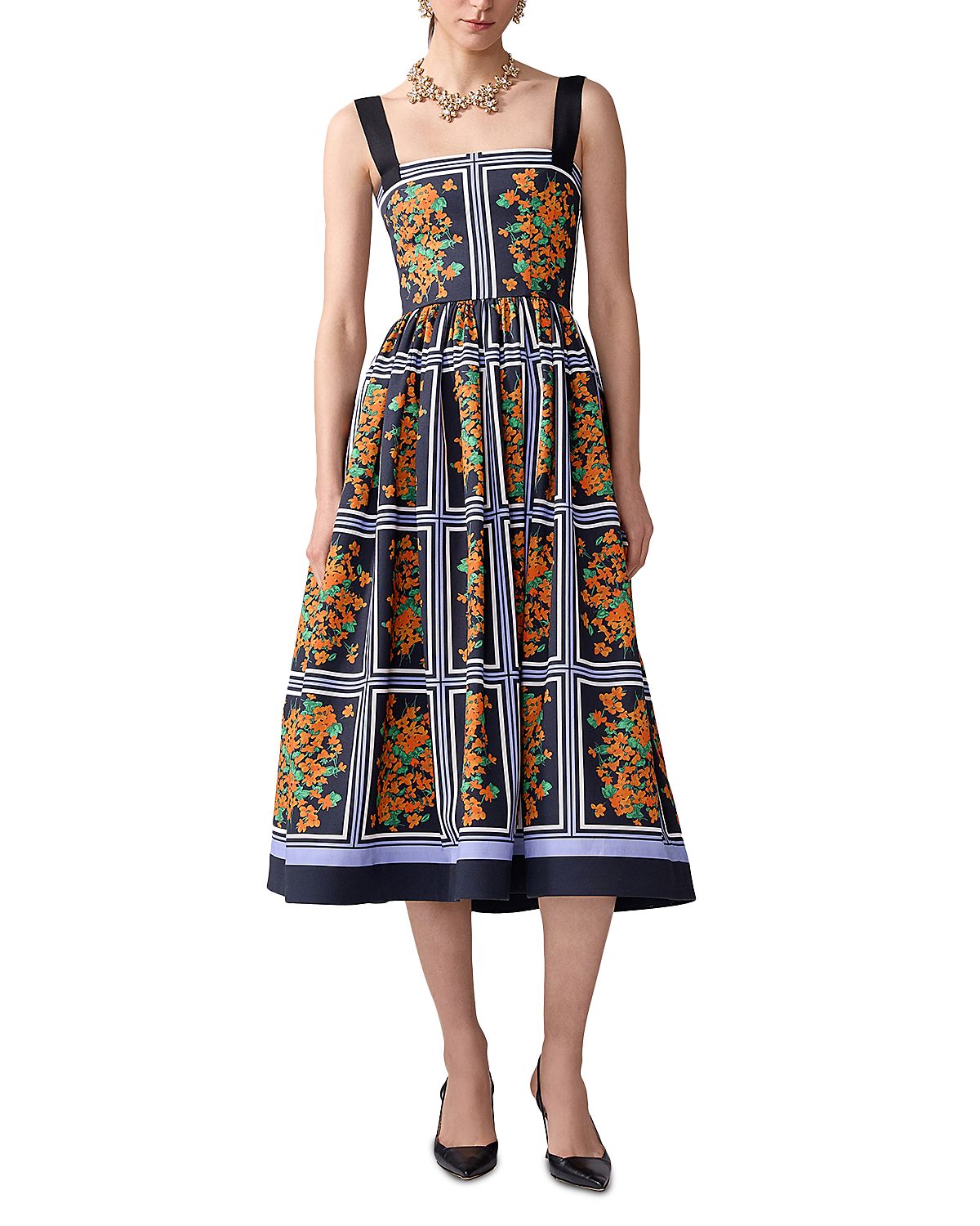 Carolina Herrera Printed Midi Dress