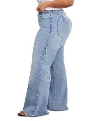 Good Waist Palazzo High Rise Wide Leg Jeans in Indigo 957
