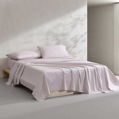 Washed Percale Cotton 4 Piece Sheet Set, King