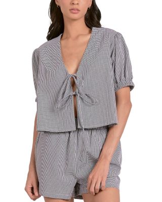 Elan - Short Sleeve Fly Away Top