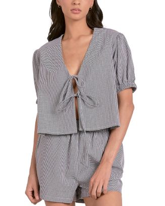 Elan Short Sleeve Fly Away Top | Bloomingdale's