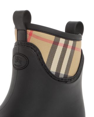Burberry Women&#39;s Marsh Stamp Check Rain Booties