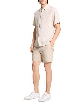  Irving Linen Short Sleeve Shirt in Summer Stripe