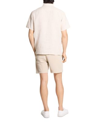  Irving Linen Short Sleeve Shirt in Summer Stripe