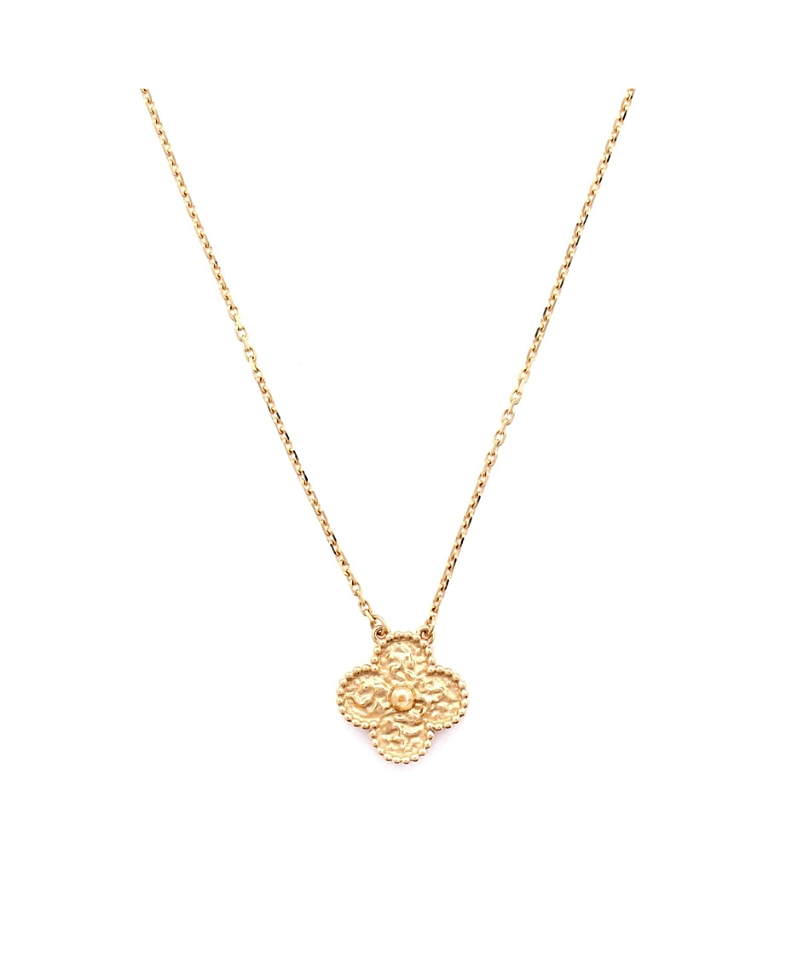 Pre-owned Pre-owned Van Cleef & Arpels Van Cleef & Arpels Vintage Alhambra Pendant Necklace 18k Gold