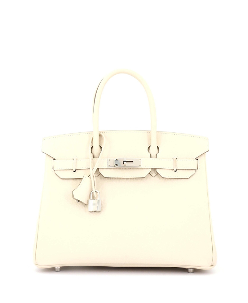Pre-owned Pre-owned Hermes Hermes Birkin 30 Handbag Light Epsom With Palladium Hardware