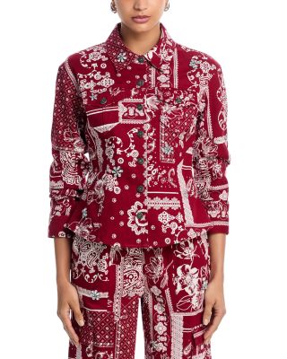 Military Twill Scrunched Sleeve Cayenne Jacket