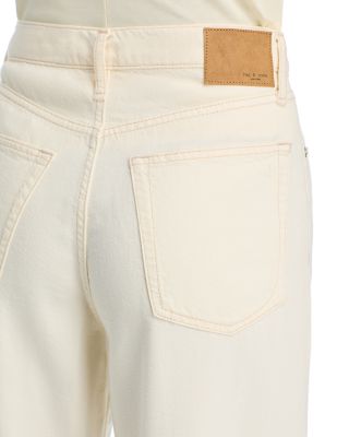 Featherweight Andi High Rise Wide Leg Jeans in Ecru