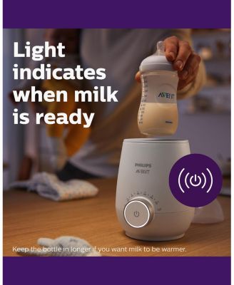 Fast Baby Bottle Warmer with Smart Temperature Control and Automatic Shut-Off