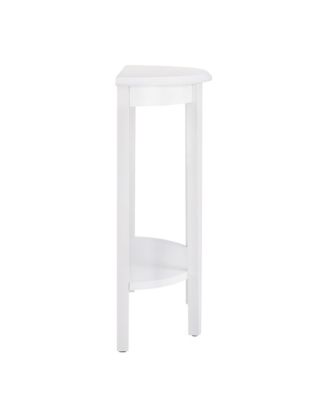 Yara Half-Moon Console Table with Shelf