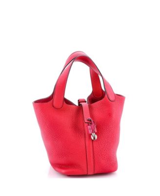 PM Monochrome Picotin Lock Bag Clemence