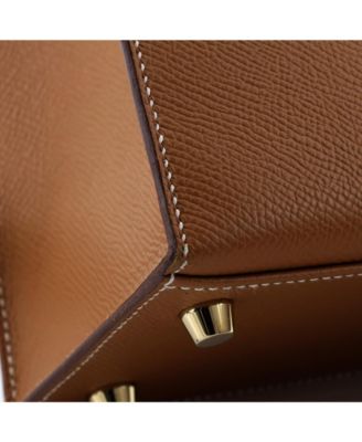 Kelly 25 Handbag Brown Epsom with Gold Hardware