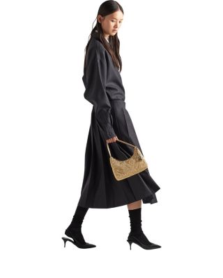 Re-Edition Satin Mini-Bag with Crystals