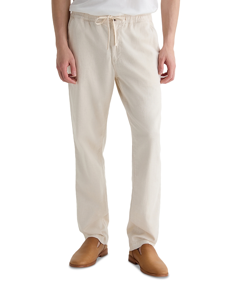 Ag Tate Drawstring Relaxed Fit Pants In Neutral