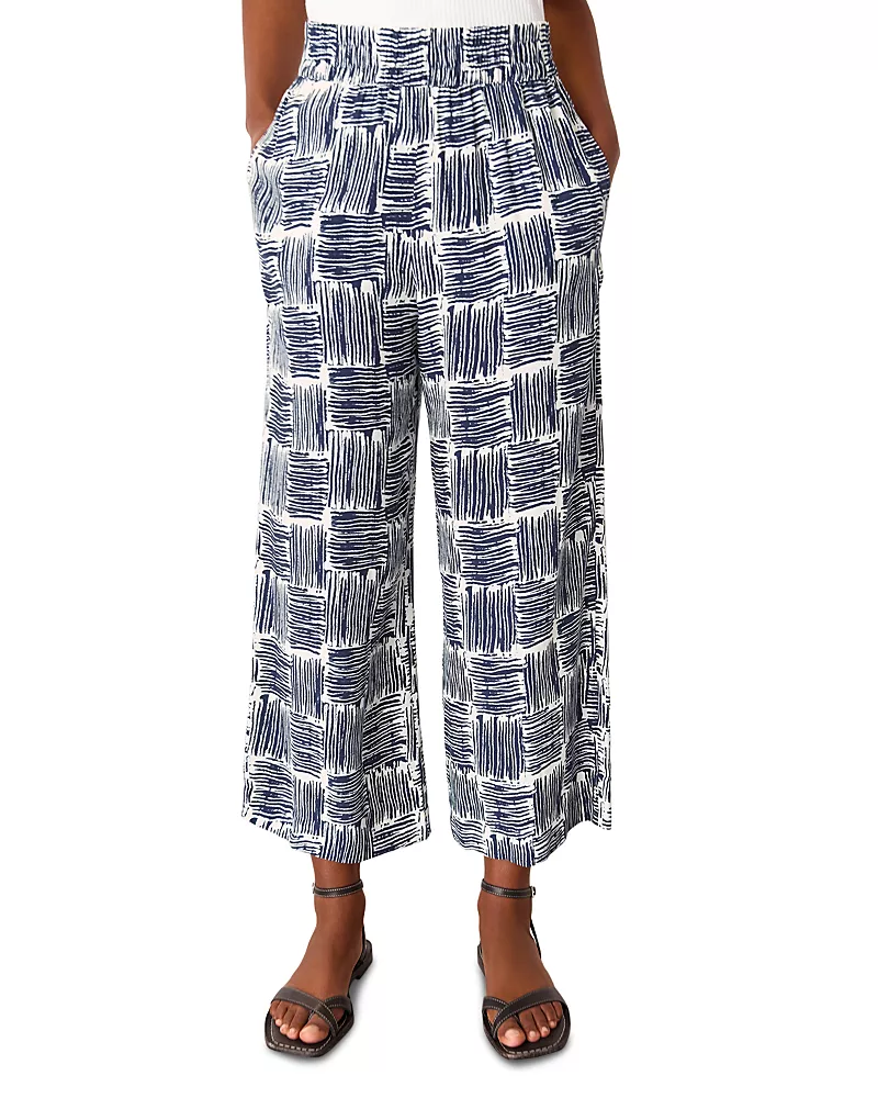 Whistles Hatch Squares Cropped Pants