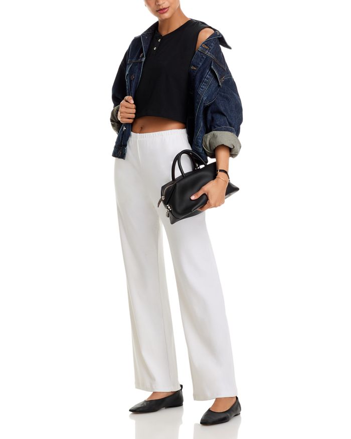 Margo Sleeveless Cropped Henley Top
