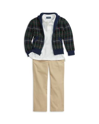 Boys' Solid Mesh Polo Shirt - Little Kid