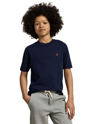 Boys' Embroidered Pony Cotton Tee - Big Kid