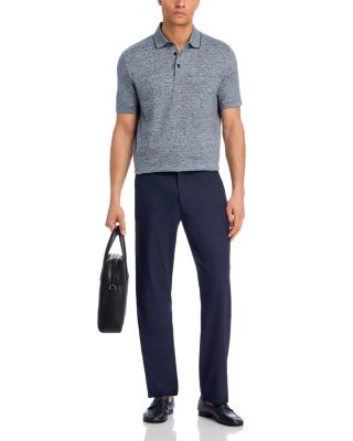 Short Sleeve Heathered Polo Shirt