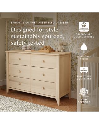 Sprout 6 Drawer Double Dresser
