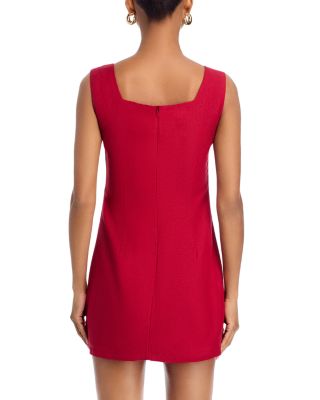 Birdie Linen Blend Square Neck Dress