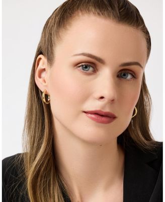 Gold Hoop Earrings Giulia Large