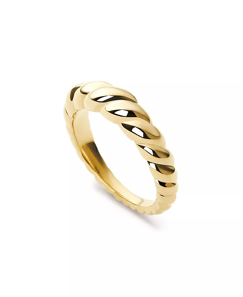 Ana Luisa Gold Twist Slim Rope Ring
