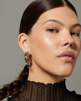 Chelsea Two Tone Hoop Earrings