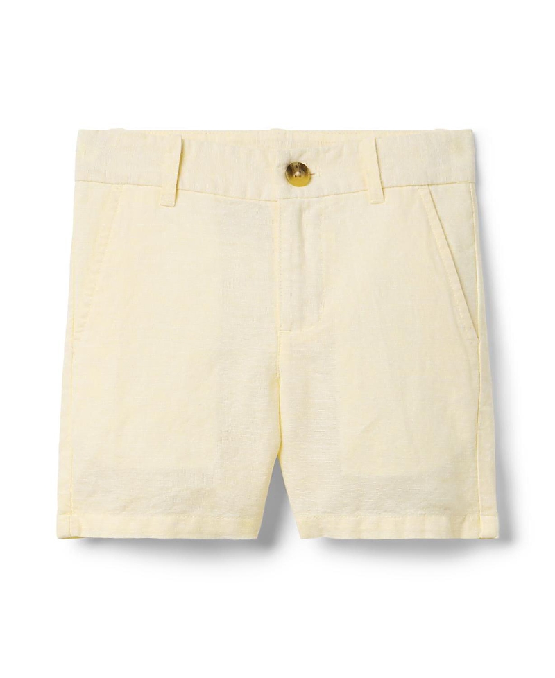 Janie And Jack Linen-cotton Short